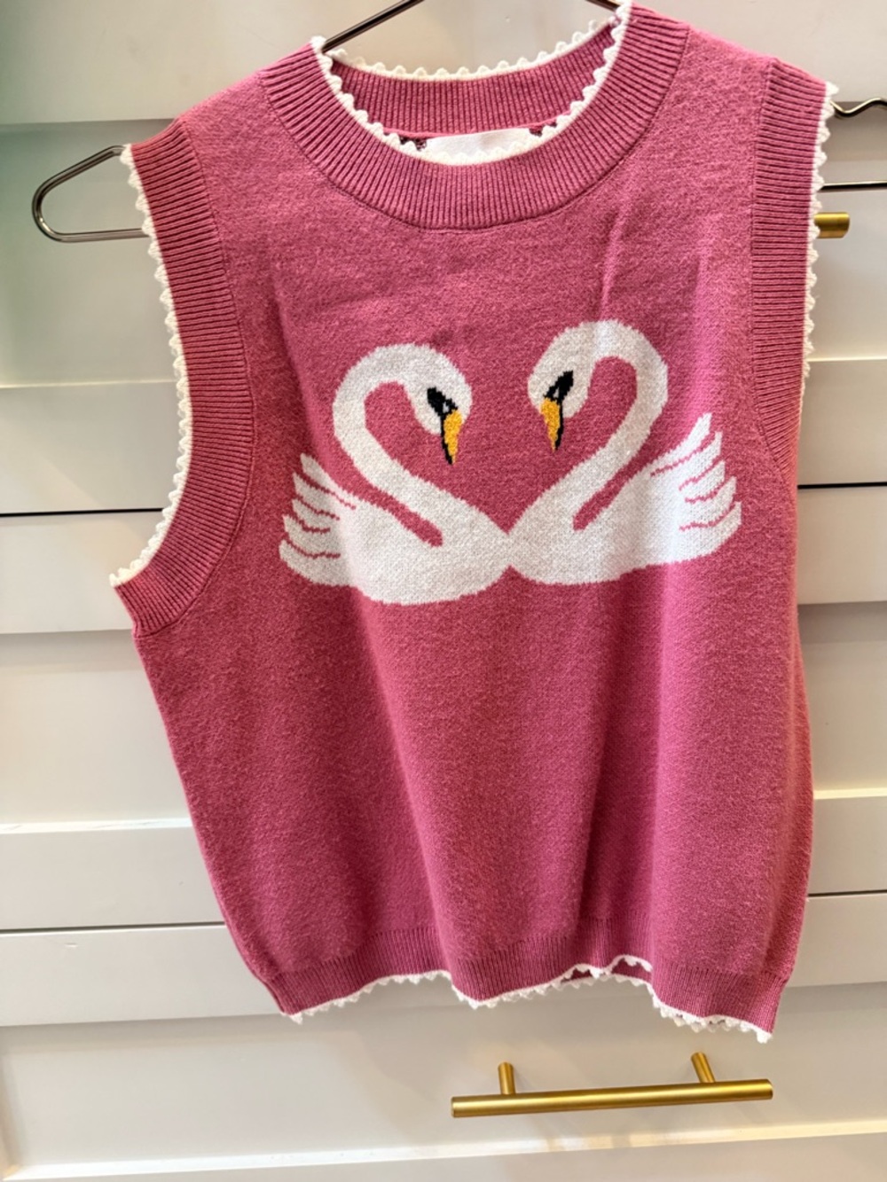 5 pk for $30. Pink Swan Knit Sweater Vest